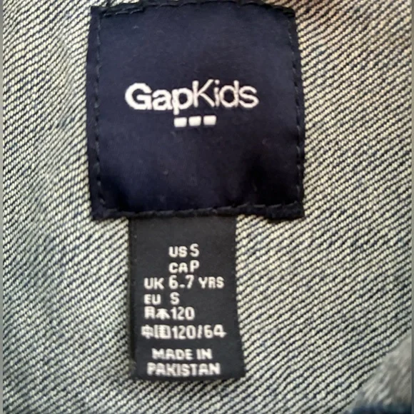 Girls GAP Kids Denim Jacket Small - Picture 4 of 6